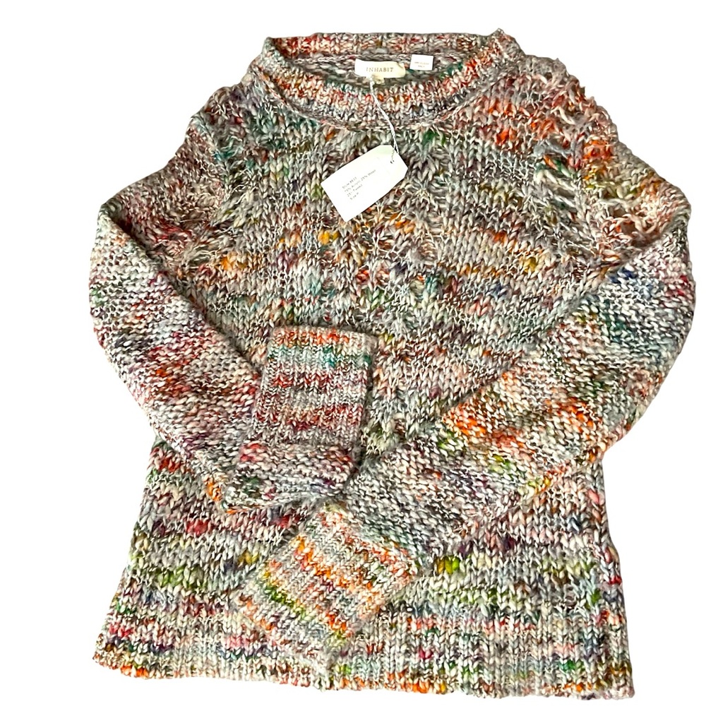 Inhabit NWT Loose Knit Wool Blend Crewneck Sweater - Size P (small)